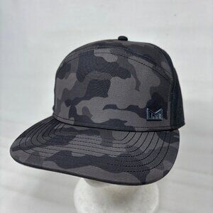 Melin Trenches Hydro Gray Camo Mesh-Back Adjustable Snapback Golf Cap Hat 58mm